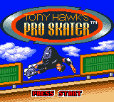 Tony Hawk's Pro Skater (USA, Europe) Title Screen